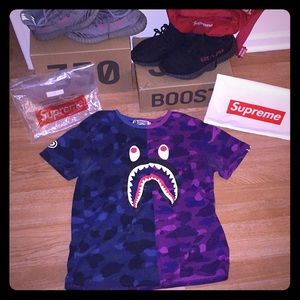 Bape Purple/Blue Camo Tee